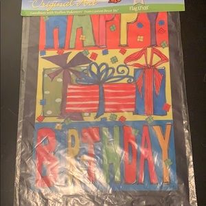 Happy Birthday Garden Flag 🎉🎊⭐️🎂